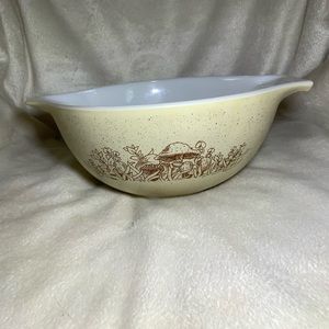 Vintage PYREX “Forest Facies” Cinderella Nesting Bowl #442